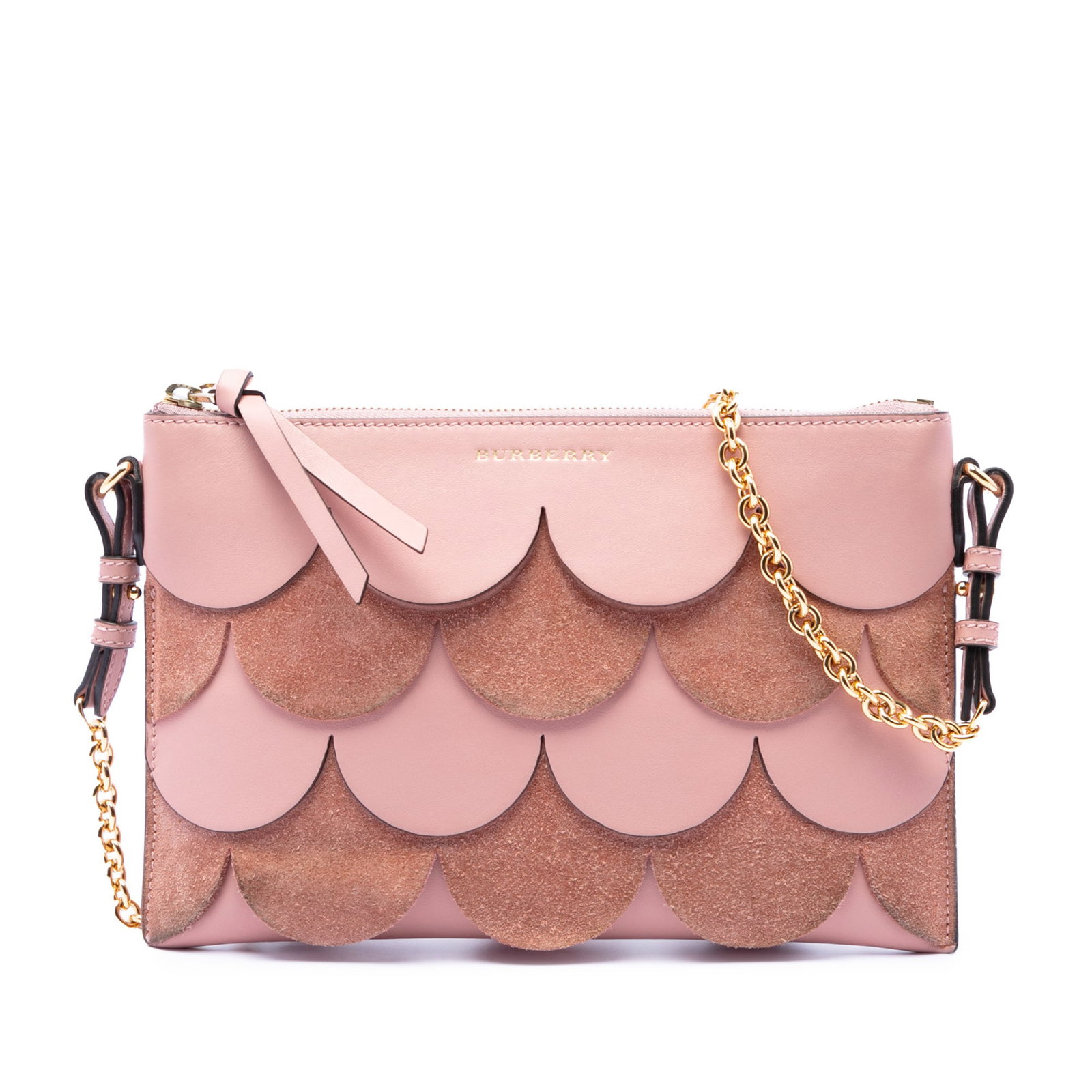 Burberry Peyton Pink Leather Suede Crossbody Bag (1 of 6)