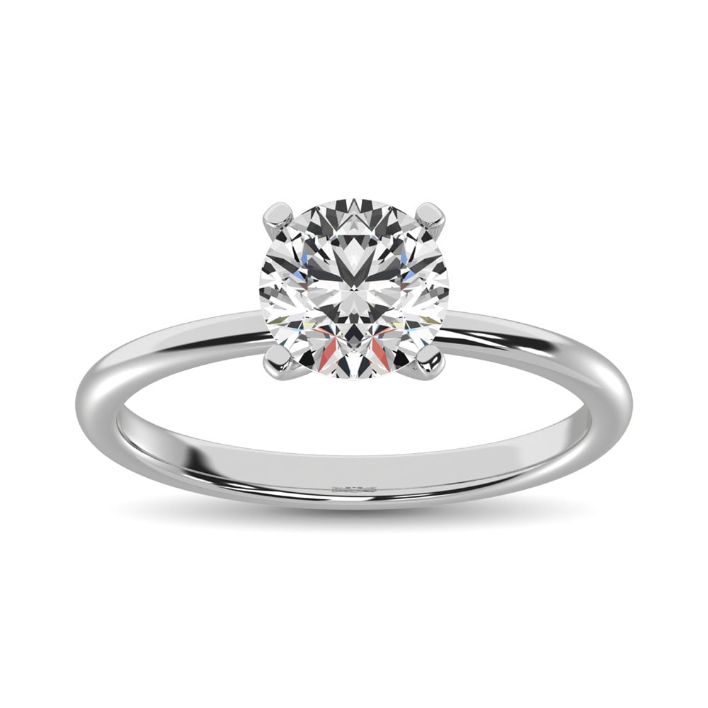 14K White Gold Lab Grown Diamond 1/2 Ct.Tw. IGI Certified VS F+ Solitaire Ring (Available in 1ct to: 14K White Gold Lab Grown Diamond 1/2 Ct.Tw. IGI Certified VS F+ Solitaire Ring (Available in 1ct to 4ct) Elegant, minimal, and made to shine. Our solitaire diamond ring features a brilliant single sto