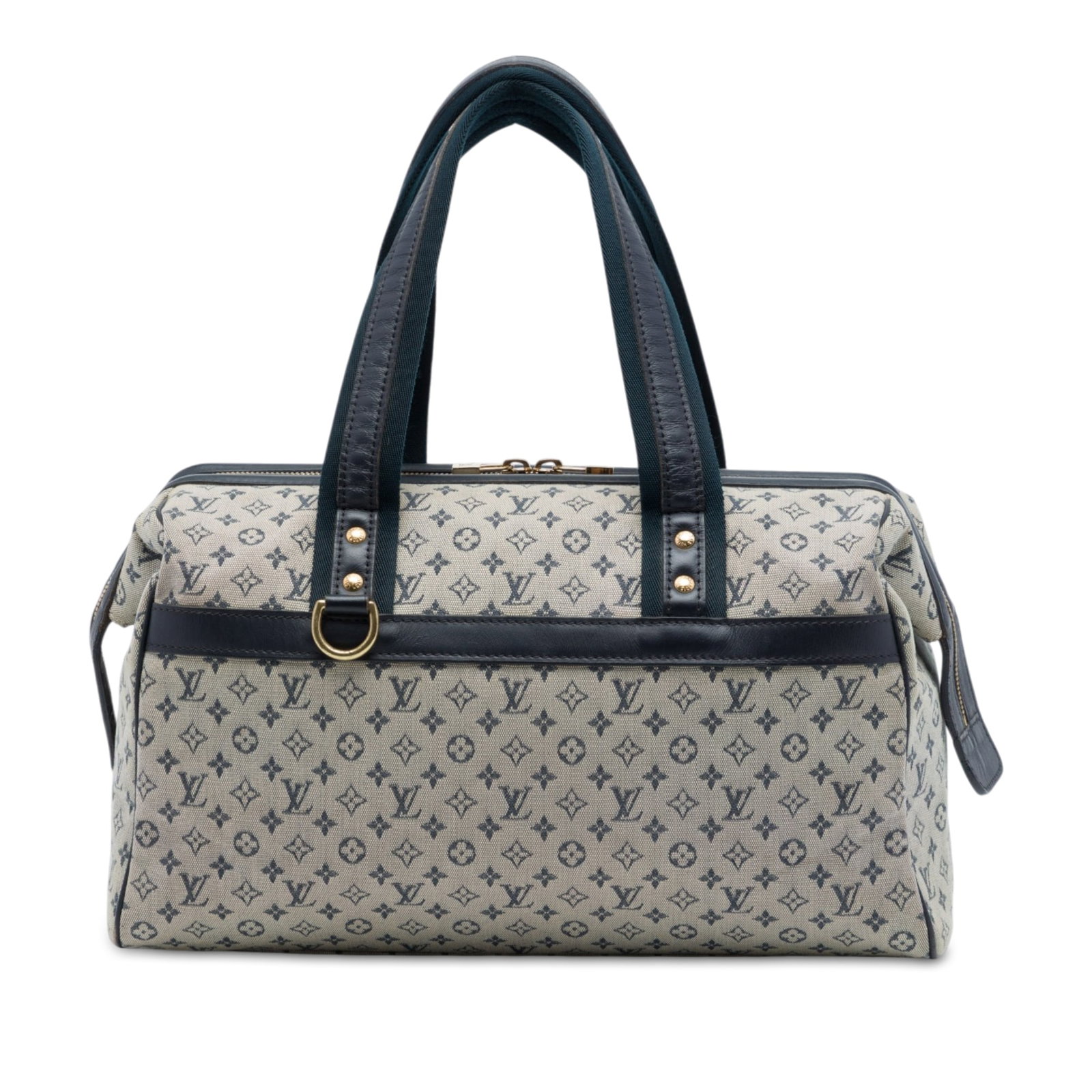 Louis Vuitton Josephine GM Monogram Mini Lin Gray Handbag: Louis Vuitton Josephine GM Monogram Mini Lin Gray Handbag The Louis Vuitton Monogram Mini Lin Josephine GM is a gray fabric bag made in France. It features a monogram mini lin canvas body with leather