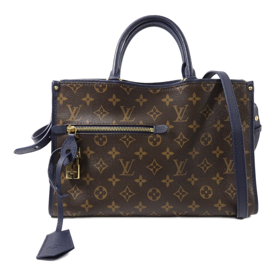 Louis Vuitton Popincourt PM Monogram 2 Way Bag M43434 Brown: Louis Vuitton Popincourt PM Monogram 2 Way Bag M43434 Brown Louis Vuitton Popincourt PM 2-way shoulder bag in Monogram PVC coated canvas with a brown exterior. This women's bag features a top handle a