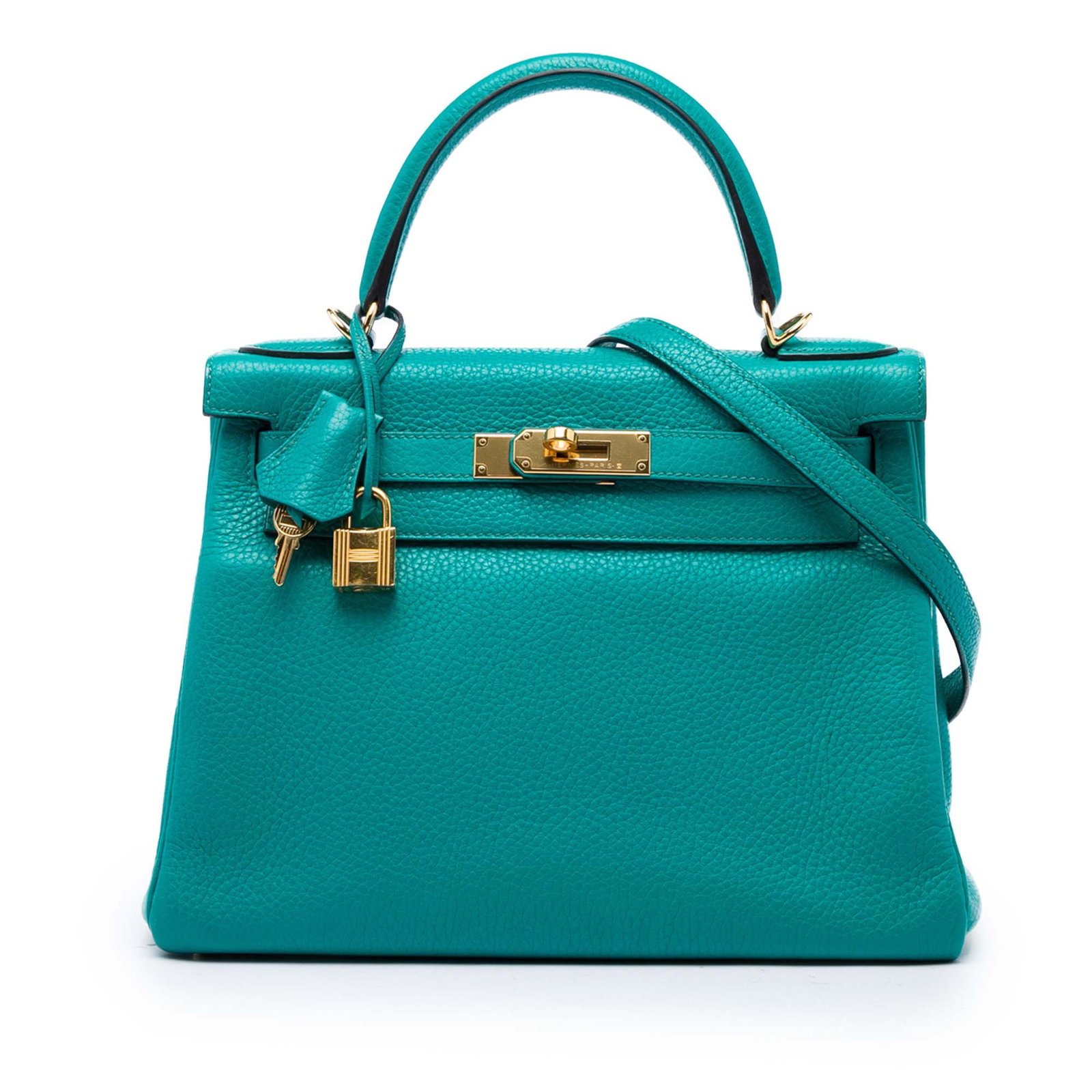 Hermes Kelly II Retourne 28 Clemence Leather Shoulder Bag (1 of 7)