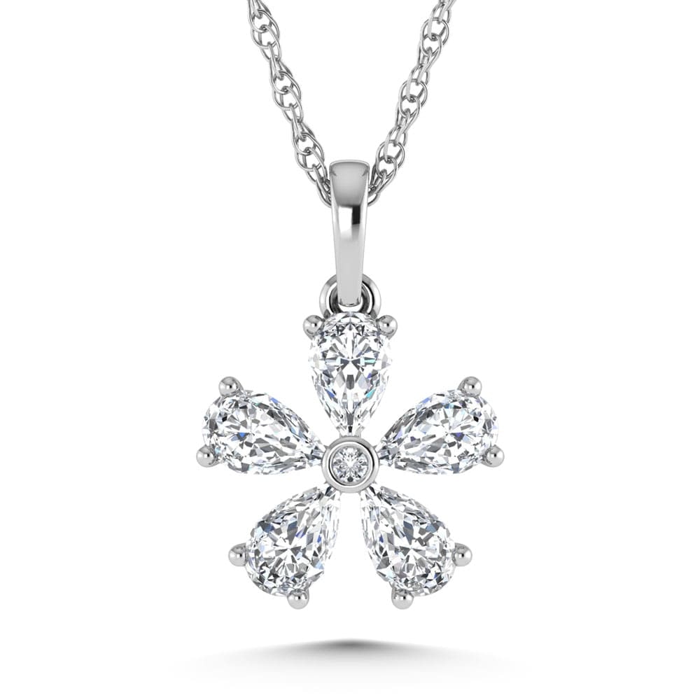 14K White Gold Lab Grown Diamond 1 1/4 Ct.Tw. Fashion Pendant: 14K White Gold Lab Grown Diamond 1 1/4 Ct.Tw. Fashion Pendant This 14K white gold fashion pendant showcases 1 1/4 CT TW of lab-grown diamonds. A timeless piece offering elegant brilliance and refined 