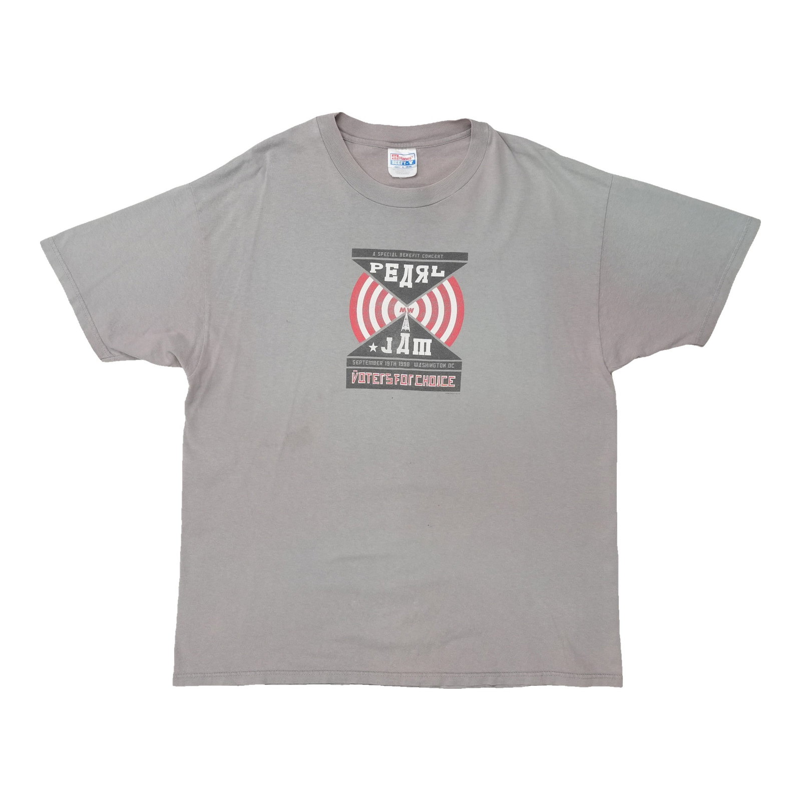 Vintage 1995 Pearl Jam Voters For Choice Cotton T Shirt XL (1 of 7)