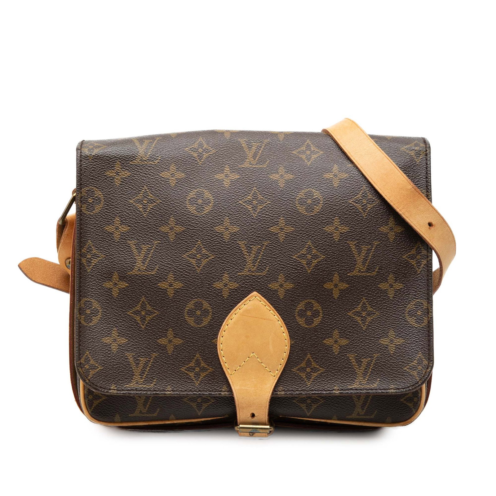 Louis Vuitton Cartouchiere GM Monogram Canvas Shoulder Bag: Louis Vuitton Cartouchiere GM Monogram Canvas Shoulder Bag Louis Vuitton Monogram Cartouchiere GM shoulder bag crafted with a monogram canvas body and vachetta leather trim. It features an adjustable 
