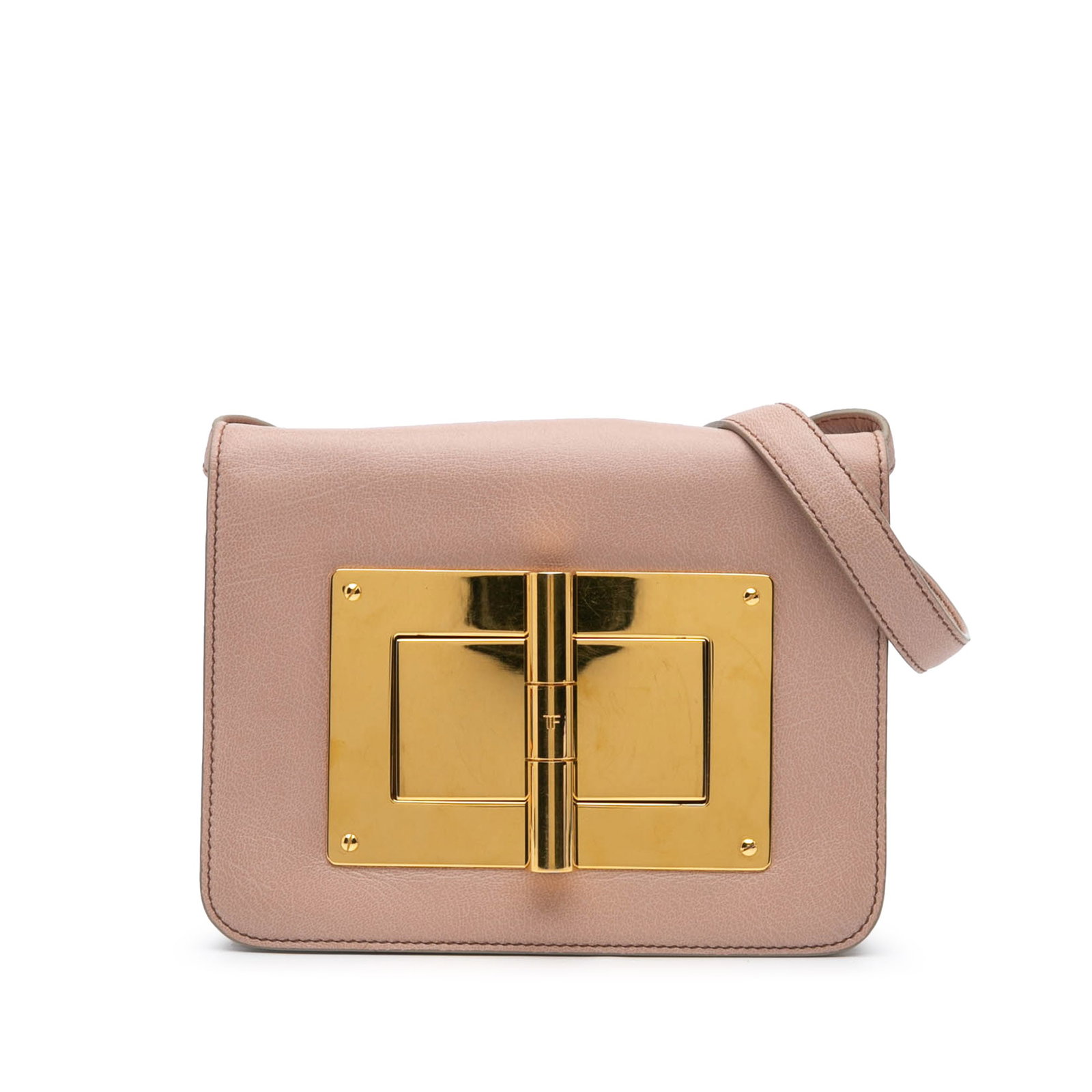 Tom Ford Pink Medium Leather Natalia Crossbody Bag Italy (1 of 9)