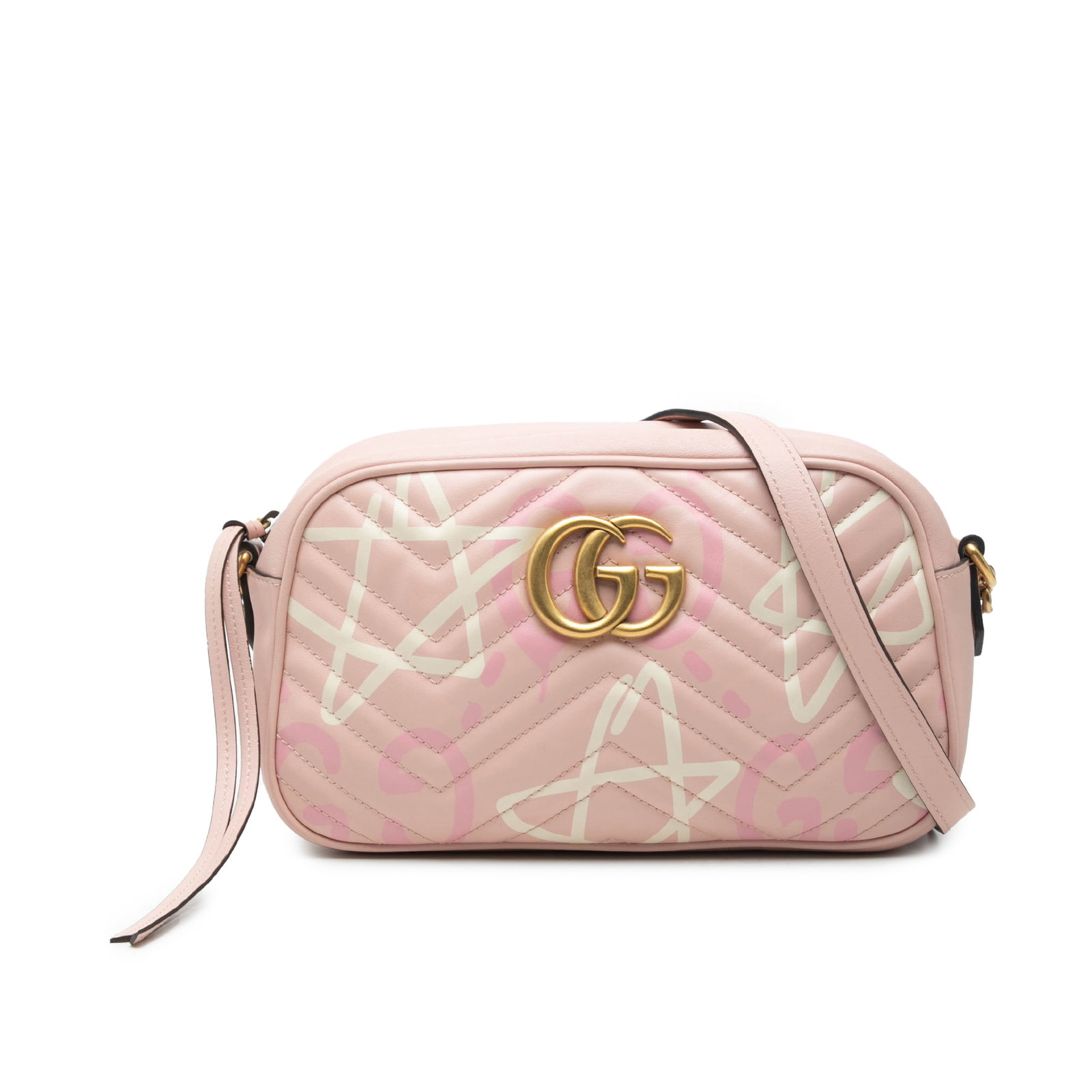 Gucci Gucci Ghost GG Marmont Small Matelasse Leather Crossbody Bag (1 of 7)