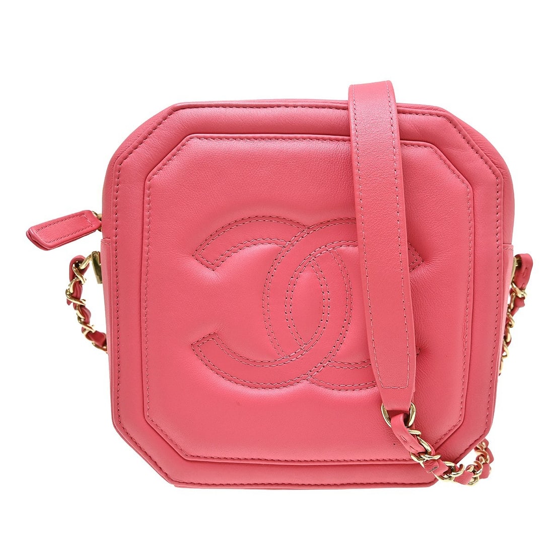 Chanel Timeless CC Octagon Camera Bag Pink Leather (1 of 8)