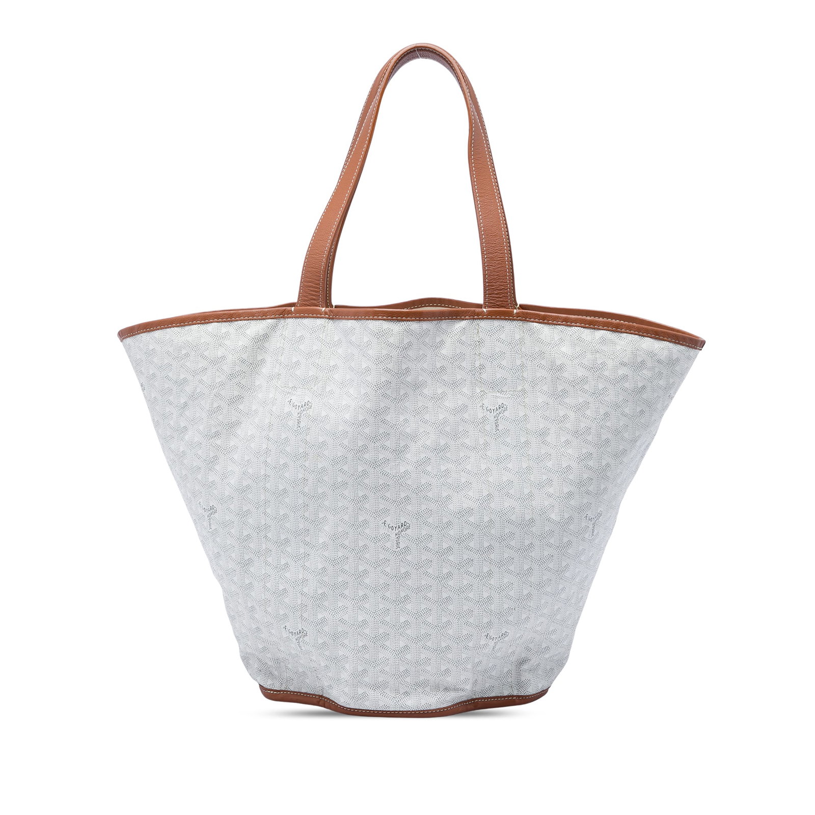 Goyard Belharra Reversible Tote in White Goyardine Canvas (1 of 6)