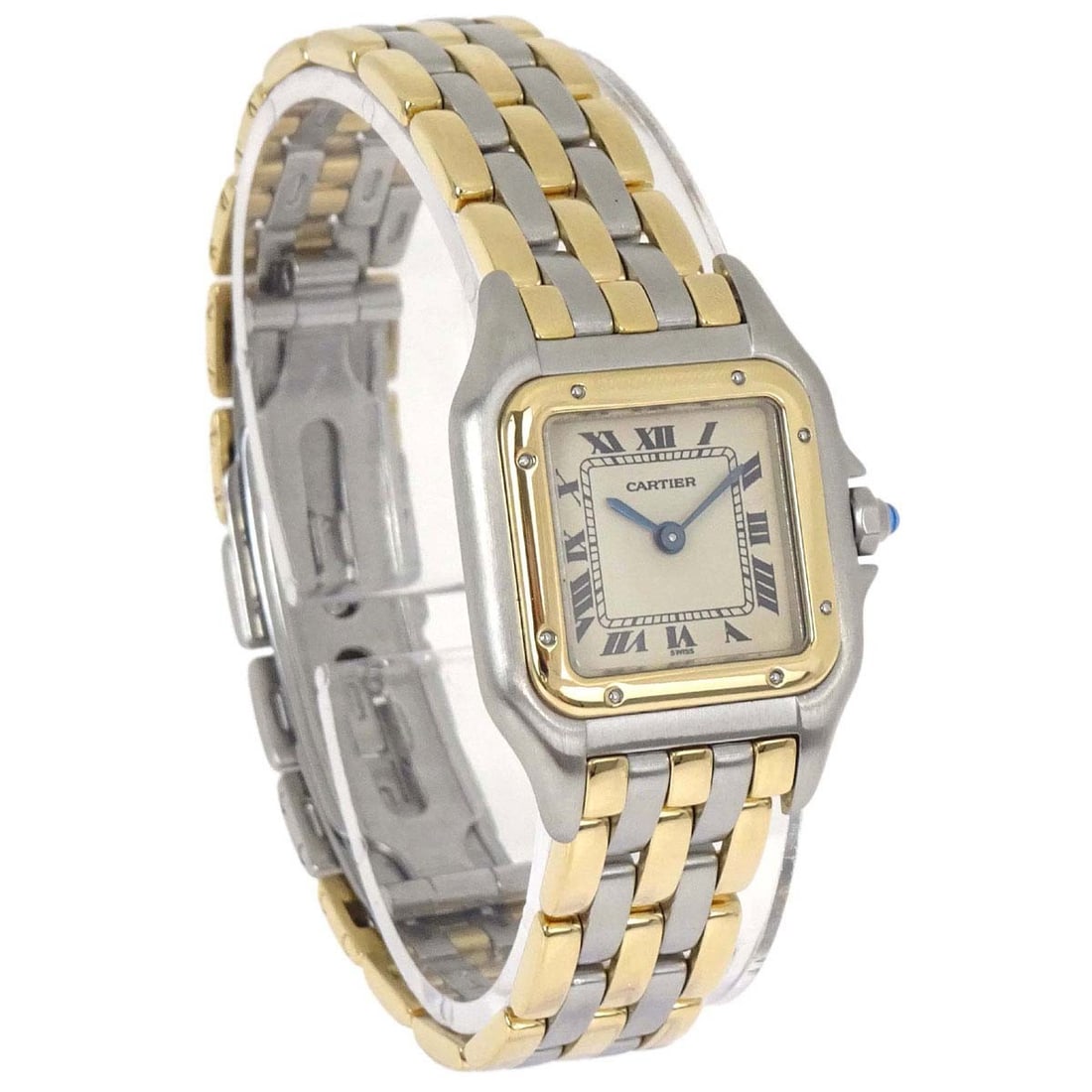 Cartier Panthere SM quartz wristwatch Ref.66921 18KYG stainless steel (1 of 10)