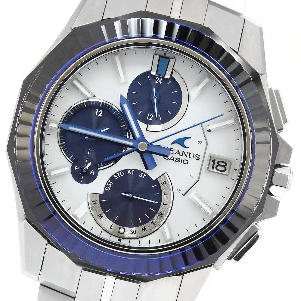 CASIO Oceanus OCW-S6000PB-7AJR Titanium Men's Solar Radio-Controlled Watch (1 of 7)