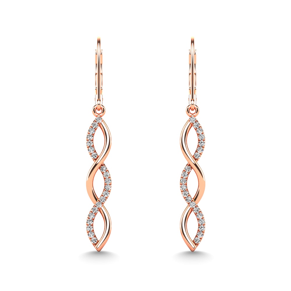 10K Rose Gold Diamond 1/6 Ct.Tw. Fashion Earrings: 10K Rose Gold Diamond 1/6 Ct.Tw. Fashion Earrings 10k Rose Gold Stone Color: G-h Stone Clarity: I1 This item may take 2-5 weeks for shipping. PLEASE NOTE: Framed, Large, or heavy items do not have shi