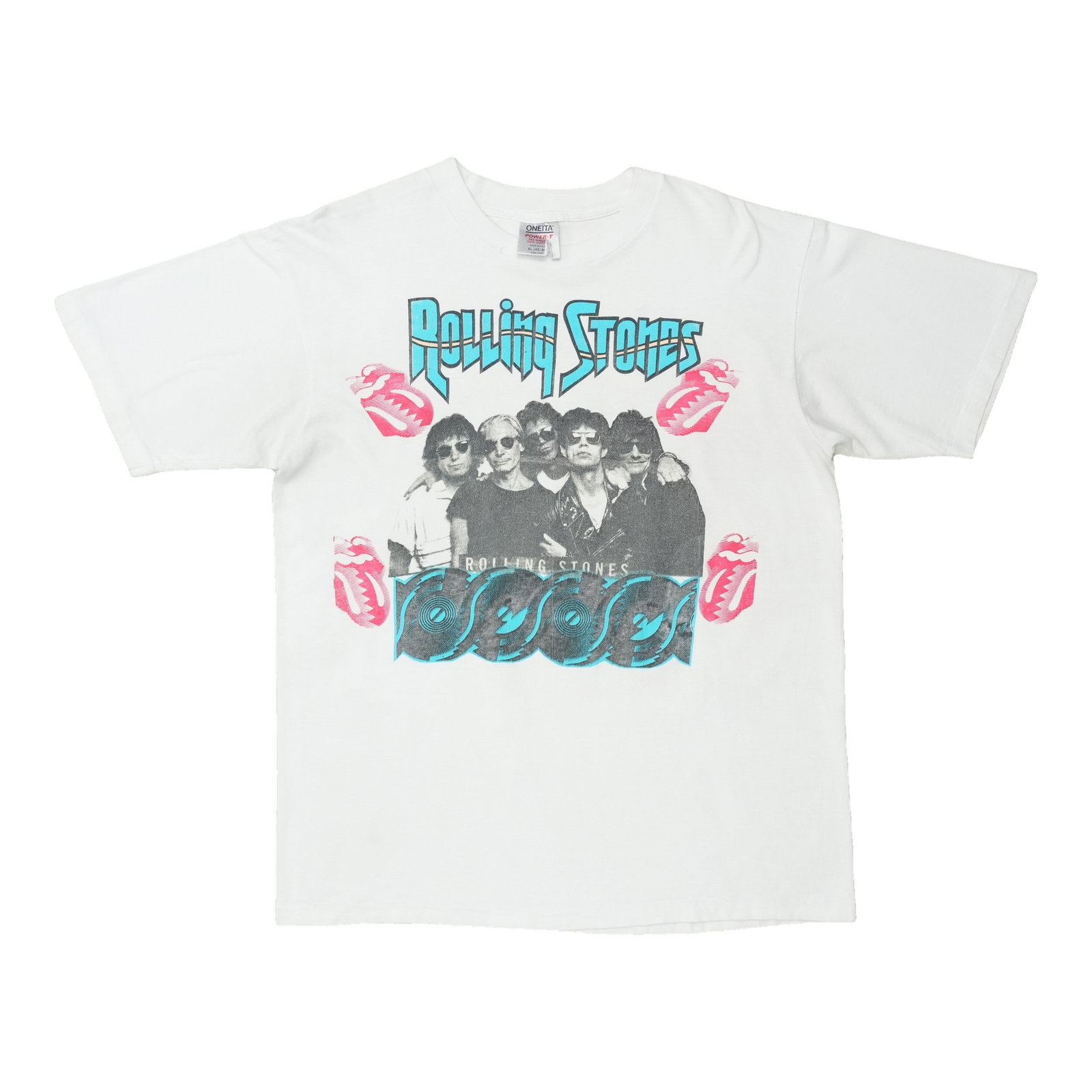 Vintage 1989 Rolling Stones Steel Wheels Tour T Shirt XL: Vintage 1989 Rolling Stones Steel Wheels Tour T Shirt XL Original vintage 1989 The Rolling Stones Steel Wheels Tour shirt in white cotton. This is a true vintage piece, not a modern reproduction. It i
