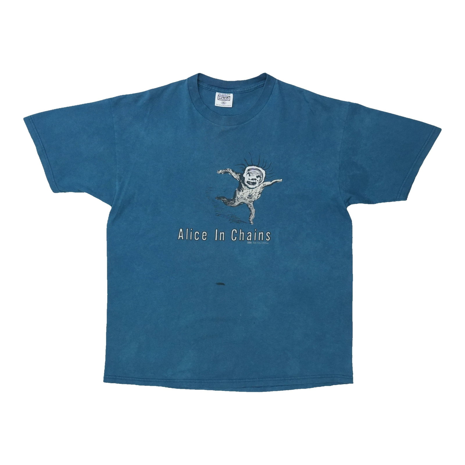 Vintage 1996 Alice In Chains Blue Cotton T Shirt XL (1 of 6)