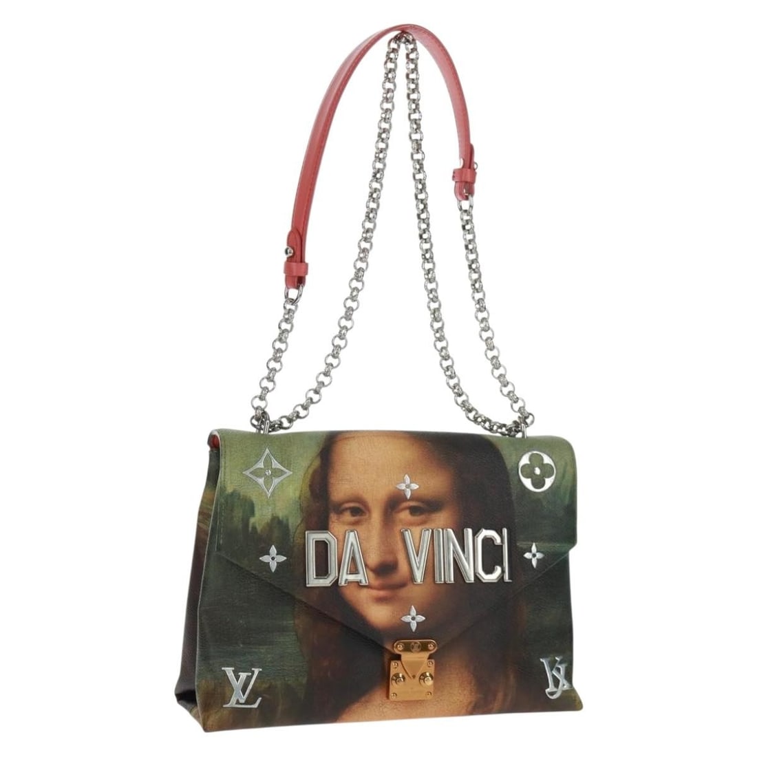 Louis Vuitton Masters Mona Lisa Chain Shoulder Bag Monogram Pink (1 of 18)