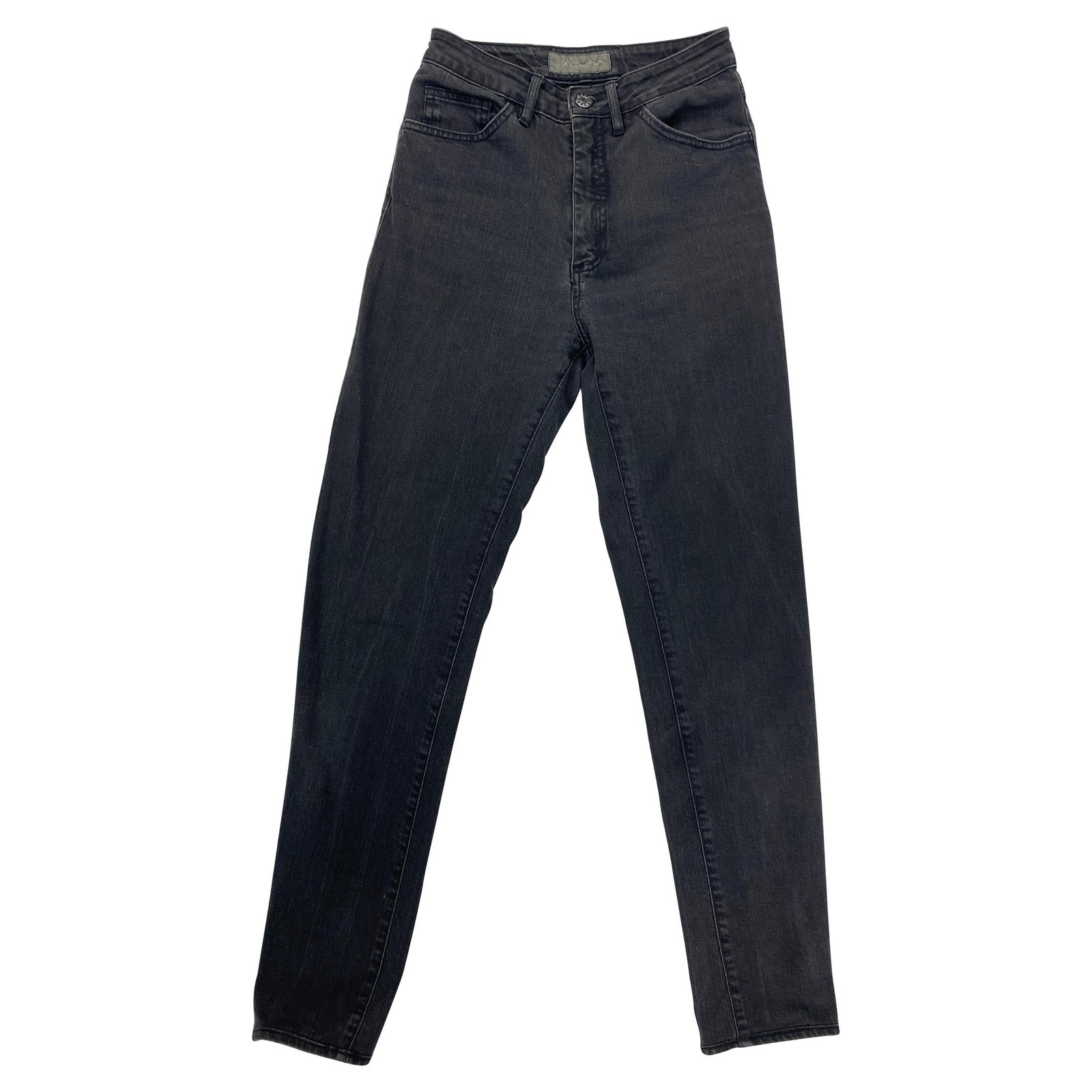 Acne skinny fit gray jeans mid rise 5 pocket size 29: Acne skinny fit gray jeans mid rise 5 pocket size 29 Grey Acne jeans in a skinny fit with a mid-waisted, five-pocket style and grey wash. The pants are marked size 29 (US) and are in excellent conditi