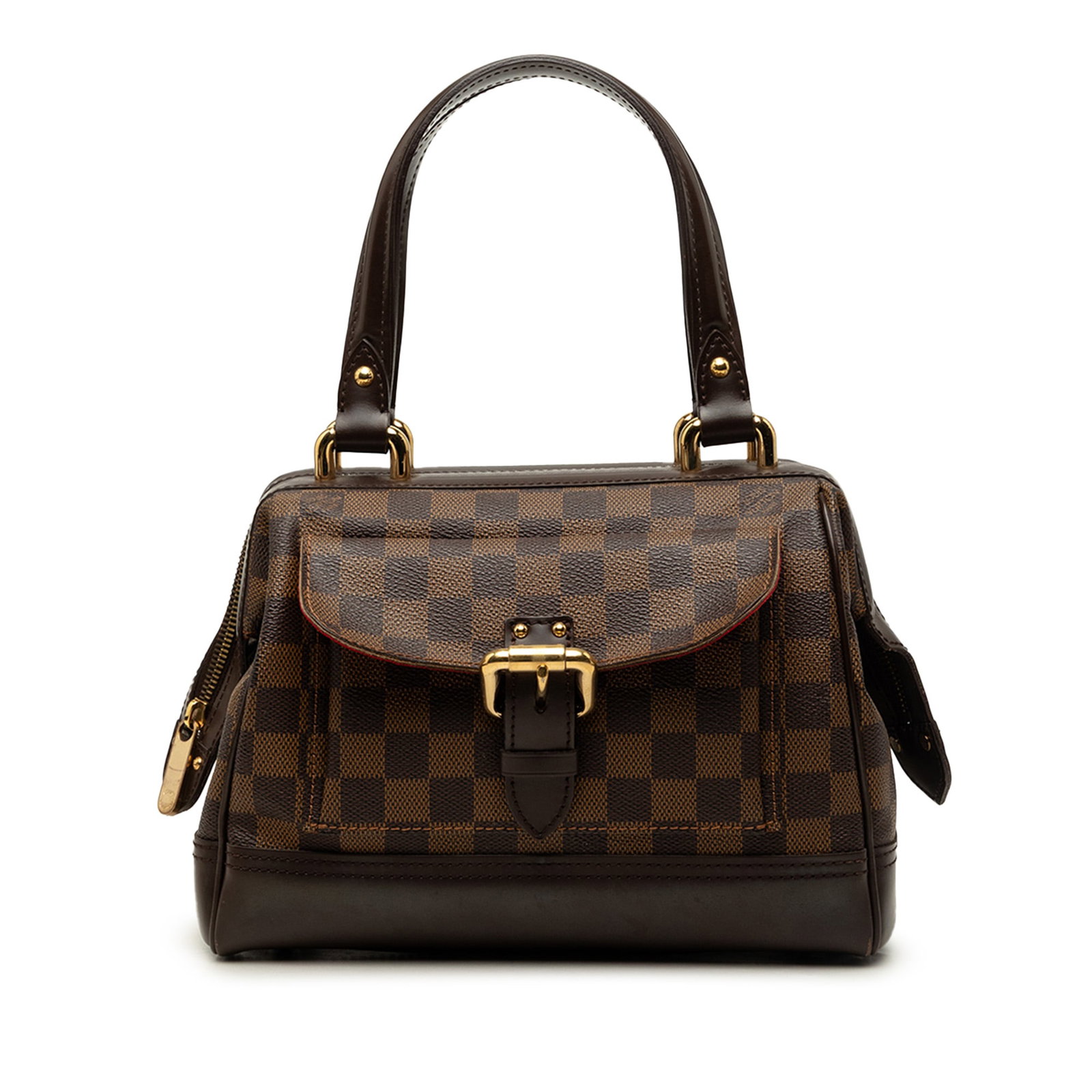 Louis Vuitton Knightsbridge Damier Ebene Brown Handbag: Louis Vuitton Knightsbridge Damier Ebene Brown Handbag Louis Vuitton Damier Ebene Knightsbridge handbag in brown with a damier ebene canvas body and leather trim. It features flat leather straps, a to