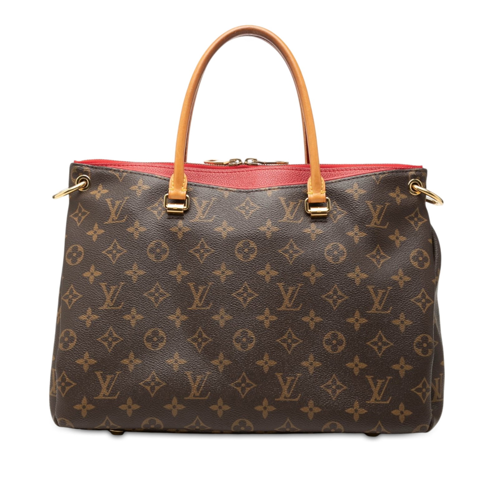 Louis Vuitton Monogram Pallas MM Satchel Brown Canvas (1 of 6)
