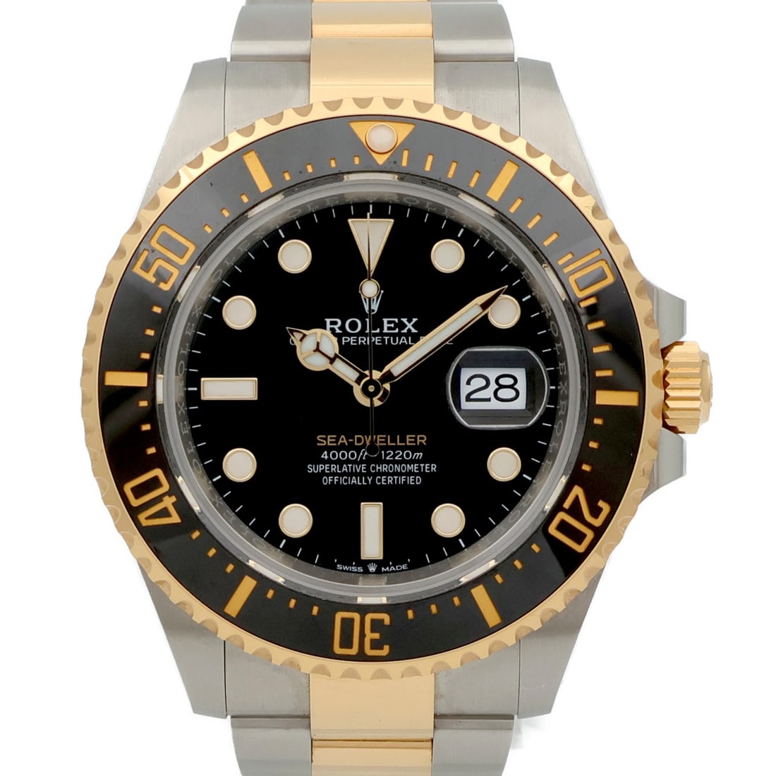 ROLEX 126603 Sea-Dweller mens automatic wristwatch black dial (1 of 12)