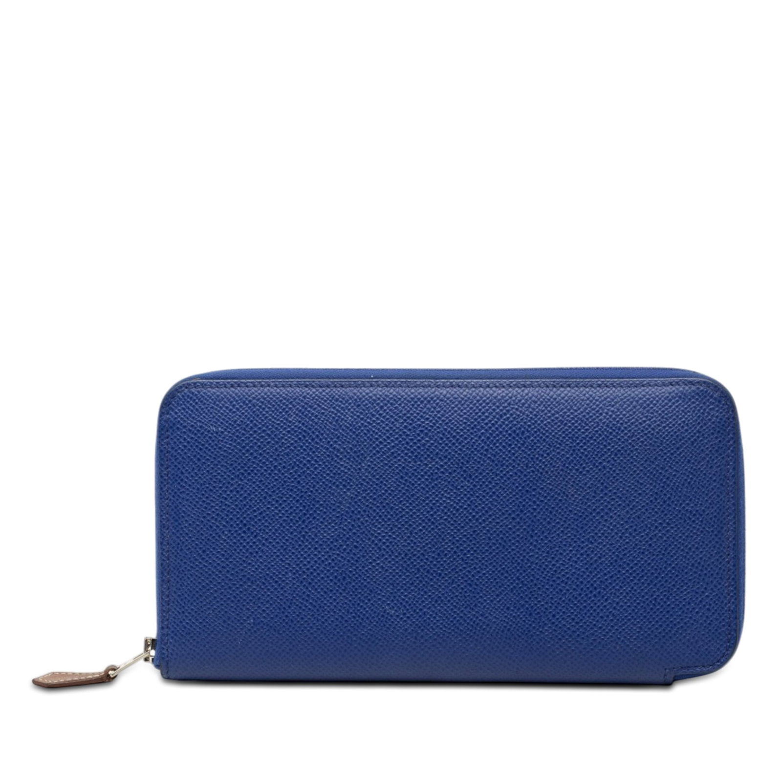 Hermes Azap Silk In Long Wallet Epsom Leather Bleu Electrique: Hermes Azap Silk In Long Wallet Epsom Leather Bleu Electrique Hermes Azap Silk In long wallet crafted in Bleu Electrique Epsom leather with a zip-around closure. The interior includes zip and slip poc