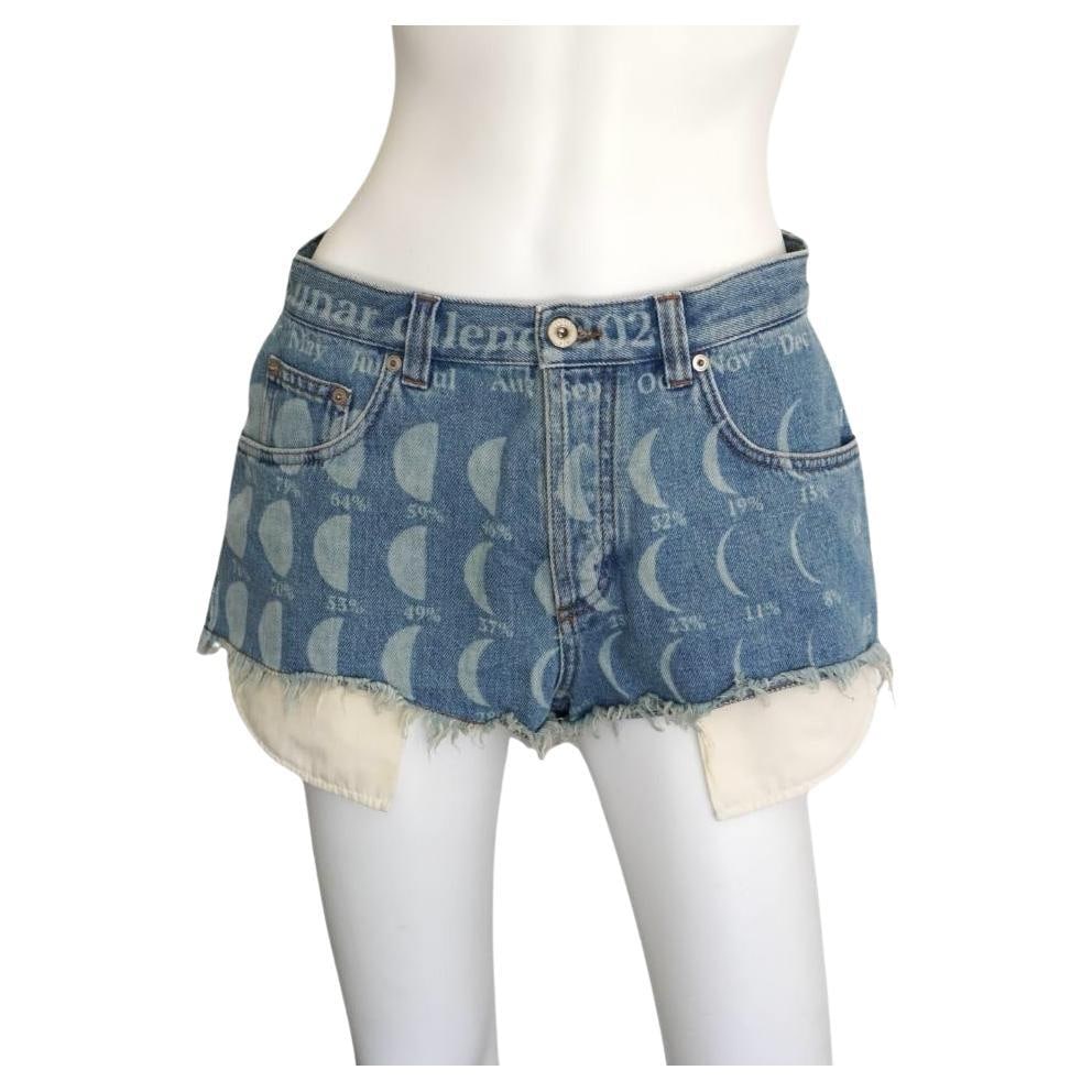 Loewe Paula's Ibiza Lunar denim shorts size 40: Loewe Paula's Ibiza Lunar denim shorts size 40 Loewe Paula's Ibiza Lunar Denim Shorts in excellent condition. These shorts feature a 5-button closure and are marked size 40 (EU). Made in Italy and dat