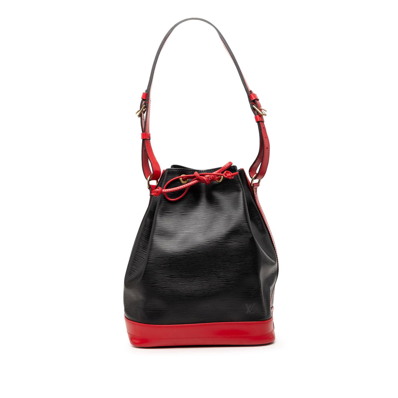 Louis Vuitton Noe GM Epi Bicolor Leather Shoulder Bag: Louis Vuitton Noe GM Epi Bicolor Leather Shoulder Bag Louis Vuitton Epi Bicolor Noe GM bucket bag crafted in leather with an adjustable shoulder strap and an open top with drawstring closure. Made in 