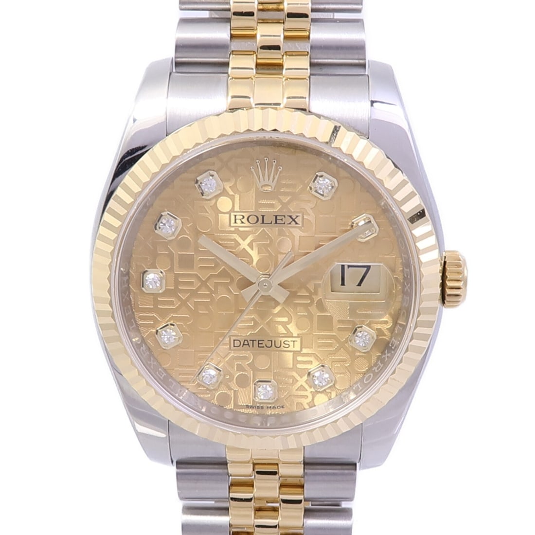 ROLEX 116233G Datejust mens automatic wristwatch steel and 18K yellow gold: ROLEX 116233G Datejust mens automatic wristwatch steel and 18K yellow gold Rolex Datejust 116233G automatic wristwatch for men with date display. This watch features a stainless steel and 18K yellow g