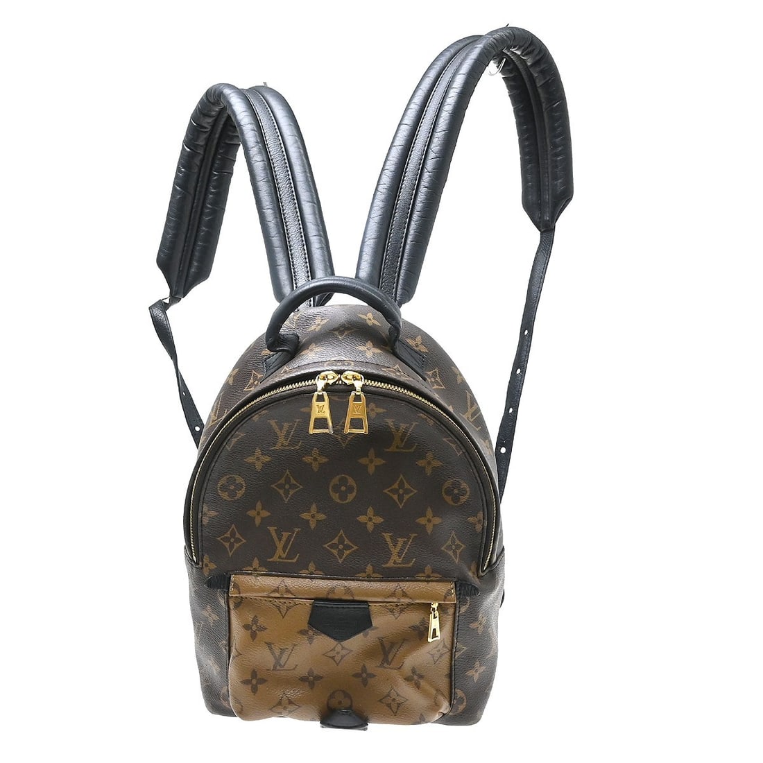 Louis Vuitton Palm Springs PM Backpack Monogram Reverse Canvas M44870: Louis Vuitton Palm Springs PM Backpack Monogram Reverse Canvas M44870 Louis Vuitton Palm Springs PM backpack in Monogram Reverse canvas with leather trim and gold-color hardware. This vintage women's 