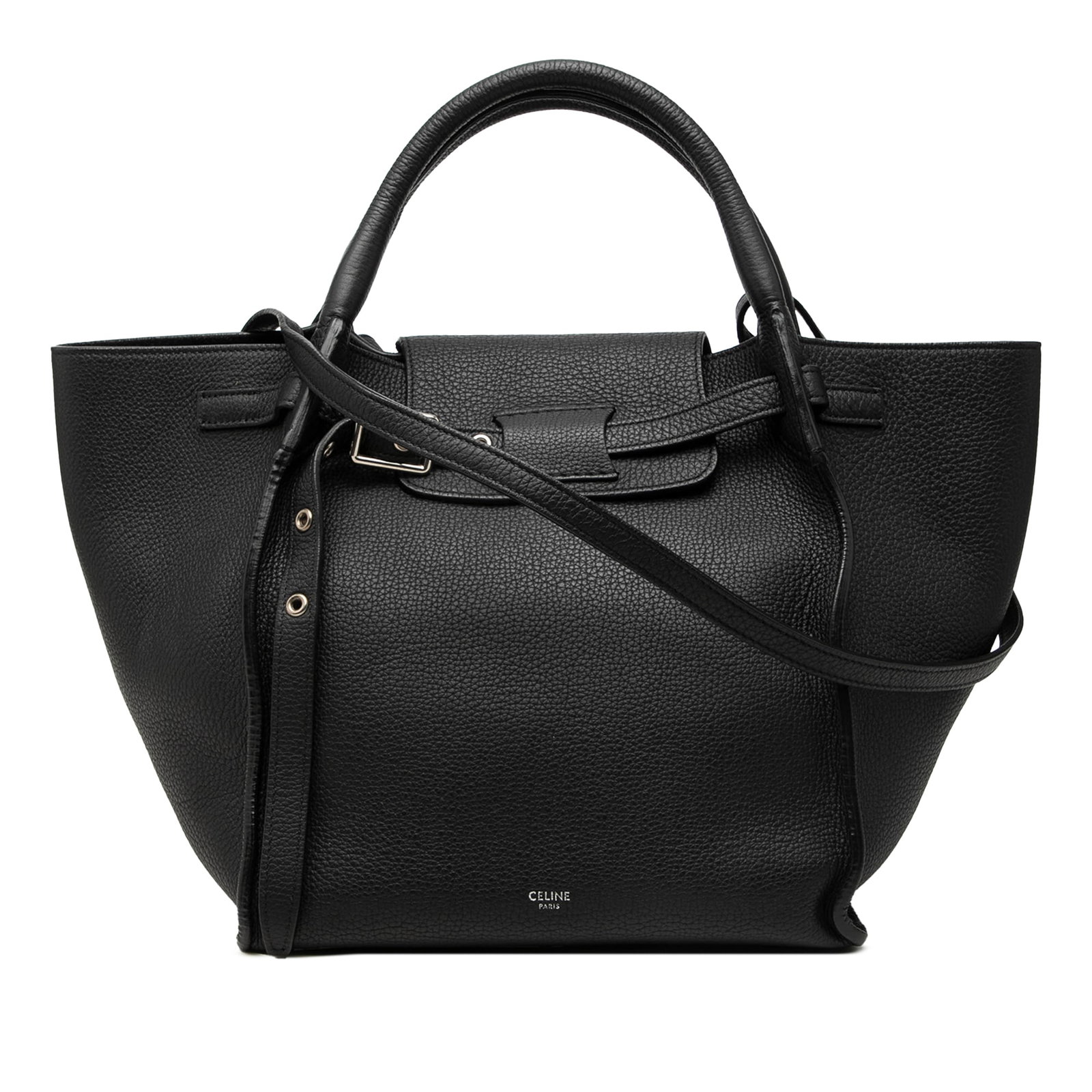 Celine Big Bag Small Grained Calfskin Leather Shoulder Bag Black (1 of 6)