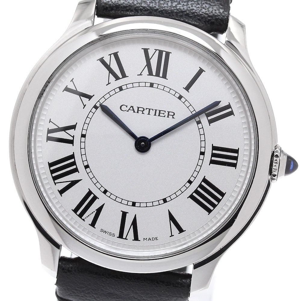 Cartier Rondemuste de Cartier 36mm Quartz Men's Wristwatch WSRN0031: Cartier Rondemuste de Cartier 36mm Quartz Men's Wristwatch WSRN0031 Cartier Rondemuste de Cartier wristwatch with a quartz movement and a silver dial. This men's watch features a stainless steel case 