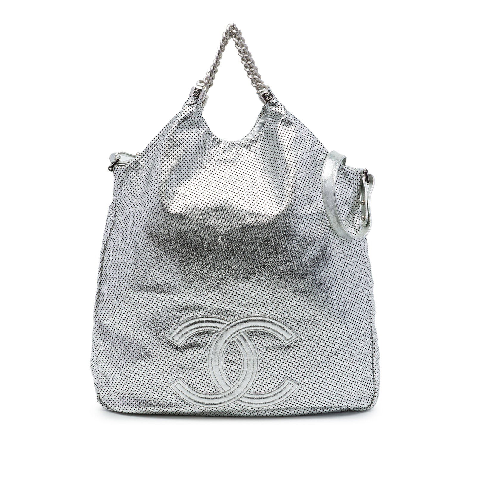 Chanel Rodeo Drive Large perforated metallic calfskin satchel (1 of 6)