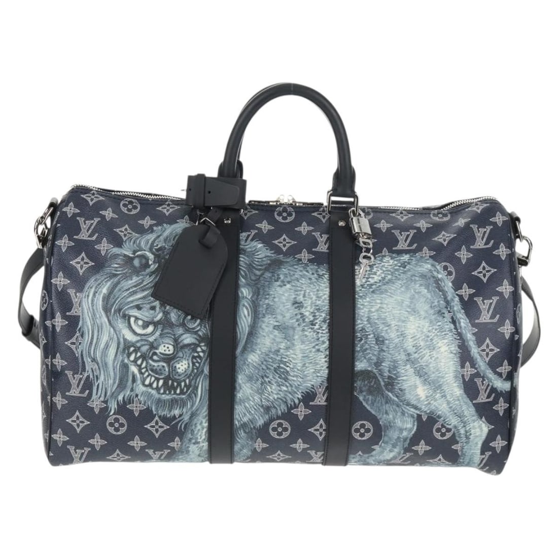 Louis Vuitton Keepall Bandouliere Bag Chapman Savane Navy Canvas: Louis Vuitton Keepall Bandouliere Bag Chapman Savane Navy Canvas This Louis Vuitton Keepall Bandouliere Bag is a limited edition from the Chapman Savane collection, crafted from monogram canvas in nav