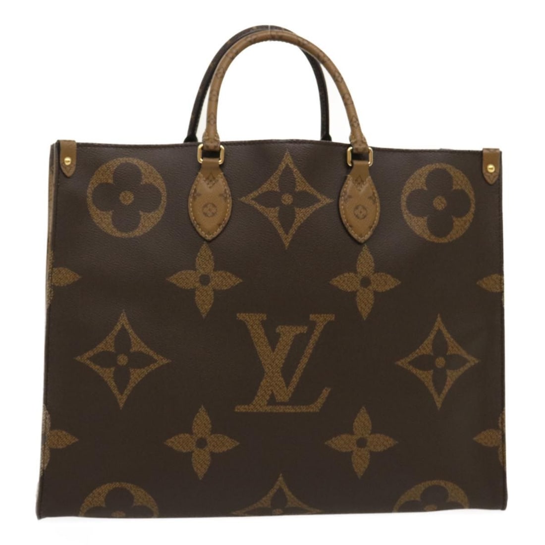 Louis Vuitton M45320 On The Go GM Monogram Canvas Tote: Louis Vuitton M45320 On The Go GM Monogram Canvas Tote Louis Vuitton OnTheGo GM tote bag in Monogram Reverse Giant canvas. This women's tote is made in Italy and includes the dust bag and item box. Th
