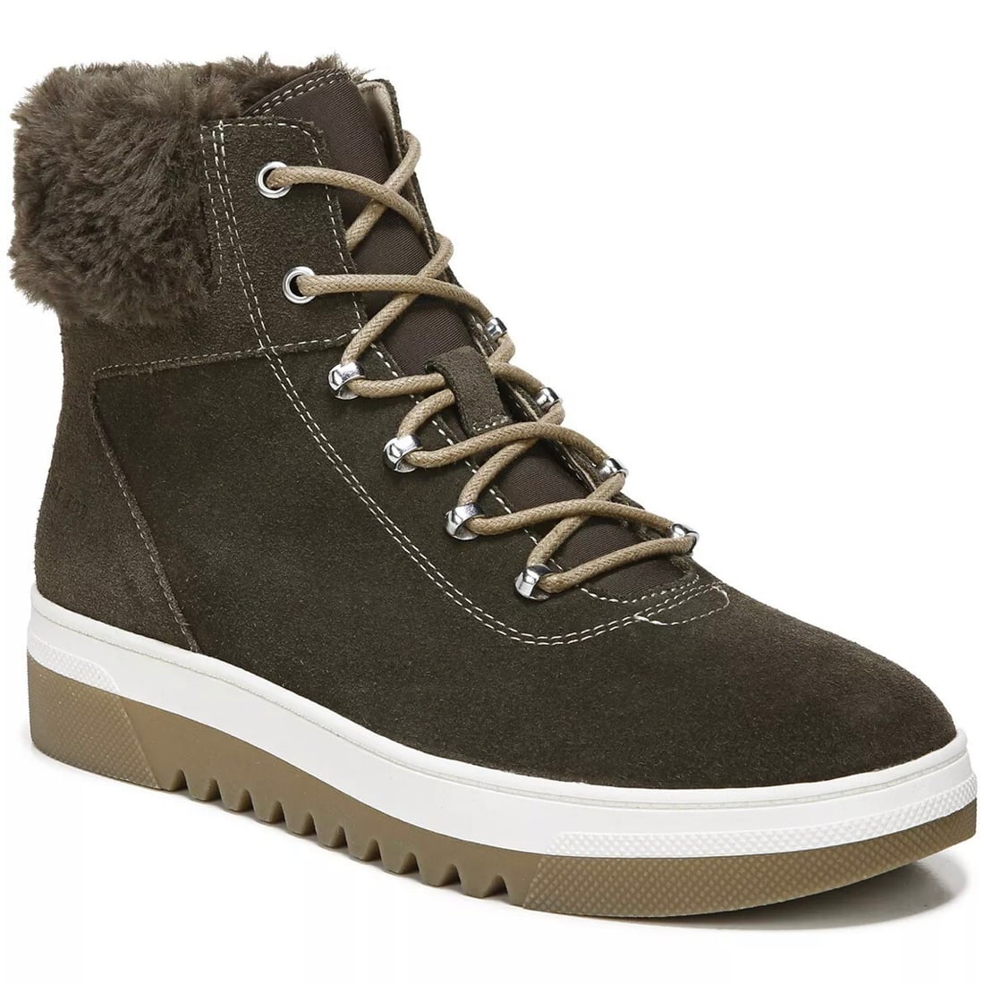 Dr. Scholl's Gear Up Faux Fur Waterproof Hike Boots Olive 9M (1 of 8)