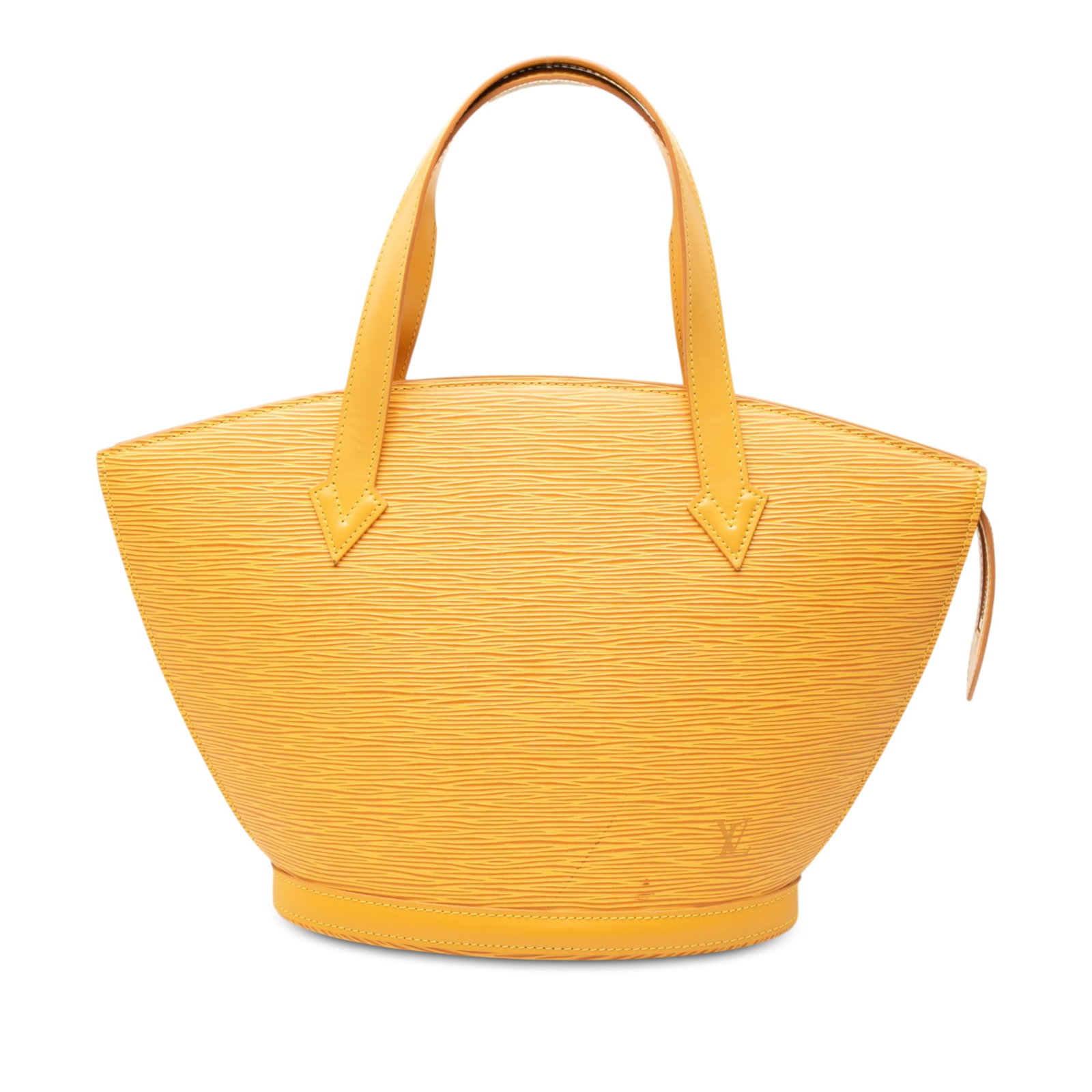 Louis Vuitton Saint Jacques PM Short Strap Epi Leather Bag: Louis Vuitton Saint Jacques PM Short Strap Epi Leather Bag Louis Vuitton Epi Saint Jacques PM Short Strap handbag crafted in yellow Epi leather with flat leather handles, a top zip closure, and an int