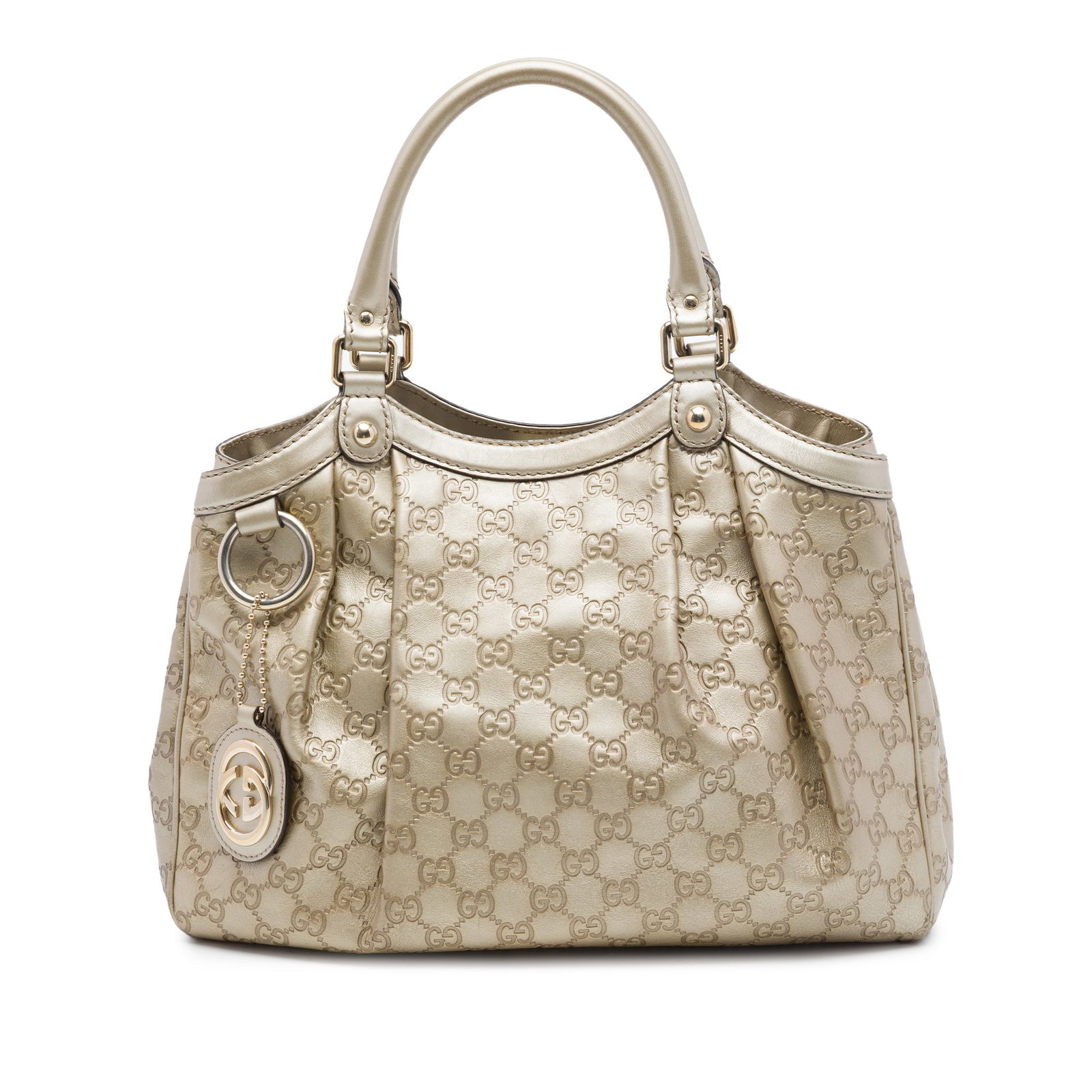 Gucci Sukey Medium Guccissima Leather Tote Bag: Gucci Sukey Medium Guccissima Leather Tote Bag This Gucci Medium Guccissima Sukey Tote is crafted in embossed leather with rolled leather handles and an open top with a magnetic snap closure. The inte