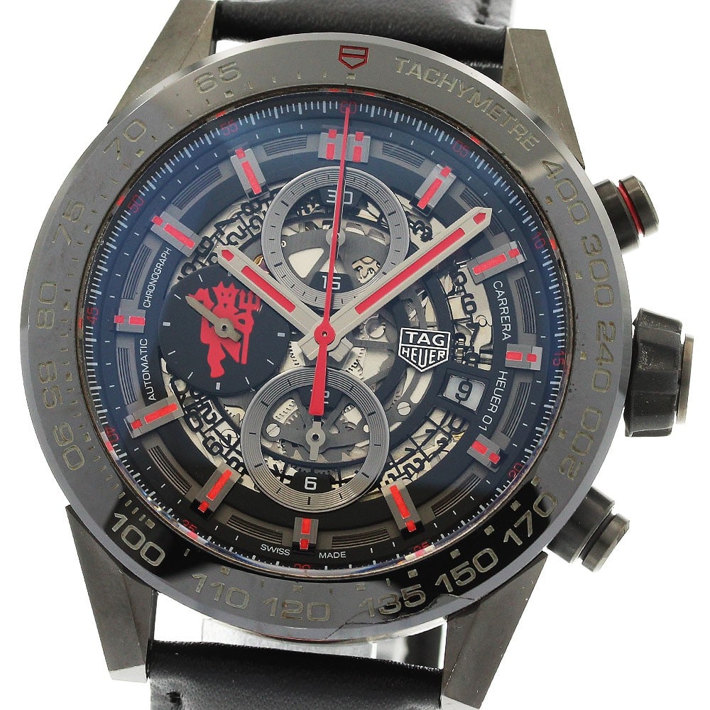 TAG Heuer CAR2A1J Carrera Heuer 01 Manchester United Automatic Watch (1 of 6)