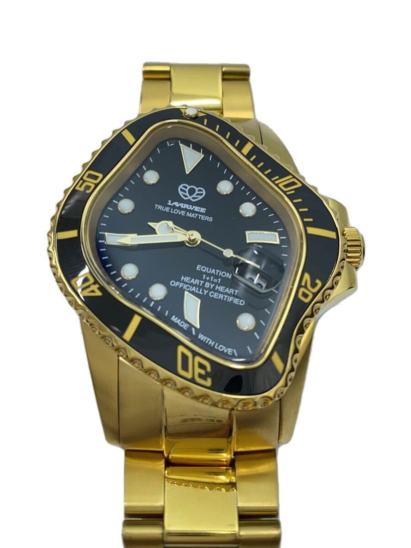 LAARVEE PEA001 mens automatic wristwatch in black steel: LAARVEE PEA001 mens automatic wristwatch in black steel LAARVEE True Love Matters automatic wristwatch for men with a black design and stainless steel construction. This model is identified as PEA001 