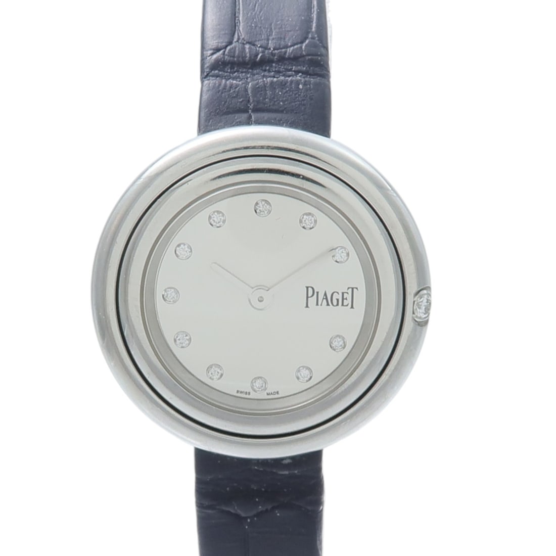 PIAGET Possession P11475 G0A43080 Ladies Quartz Wristwatch White Steel: PIAGET Possession P11475 G0A43080 Ladies Quartz Wristwatch White Steel Piaget Possession wristwatch for women with a quartz movement and white dial. This Swiss-made watch features a stainless steel ca