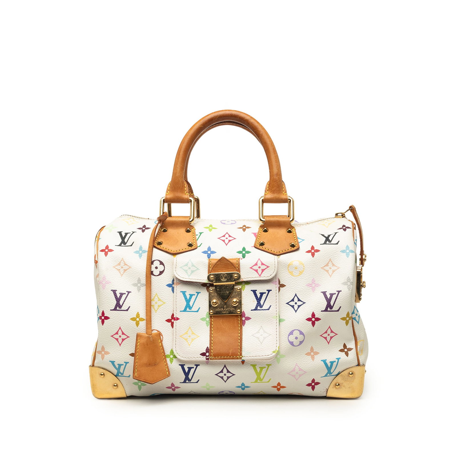 Louis Vuitton Speedy 30 Monogram Multicolore Handbag White (1 of 6)