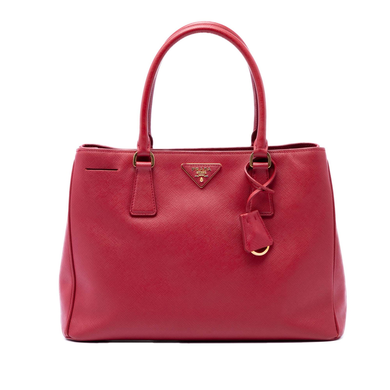 Prada Galleria Medium Saffiano Lux Leather Tote Red (1 of 7)