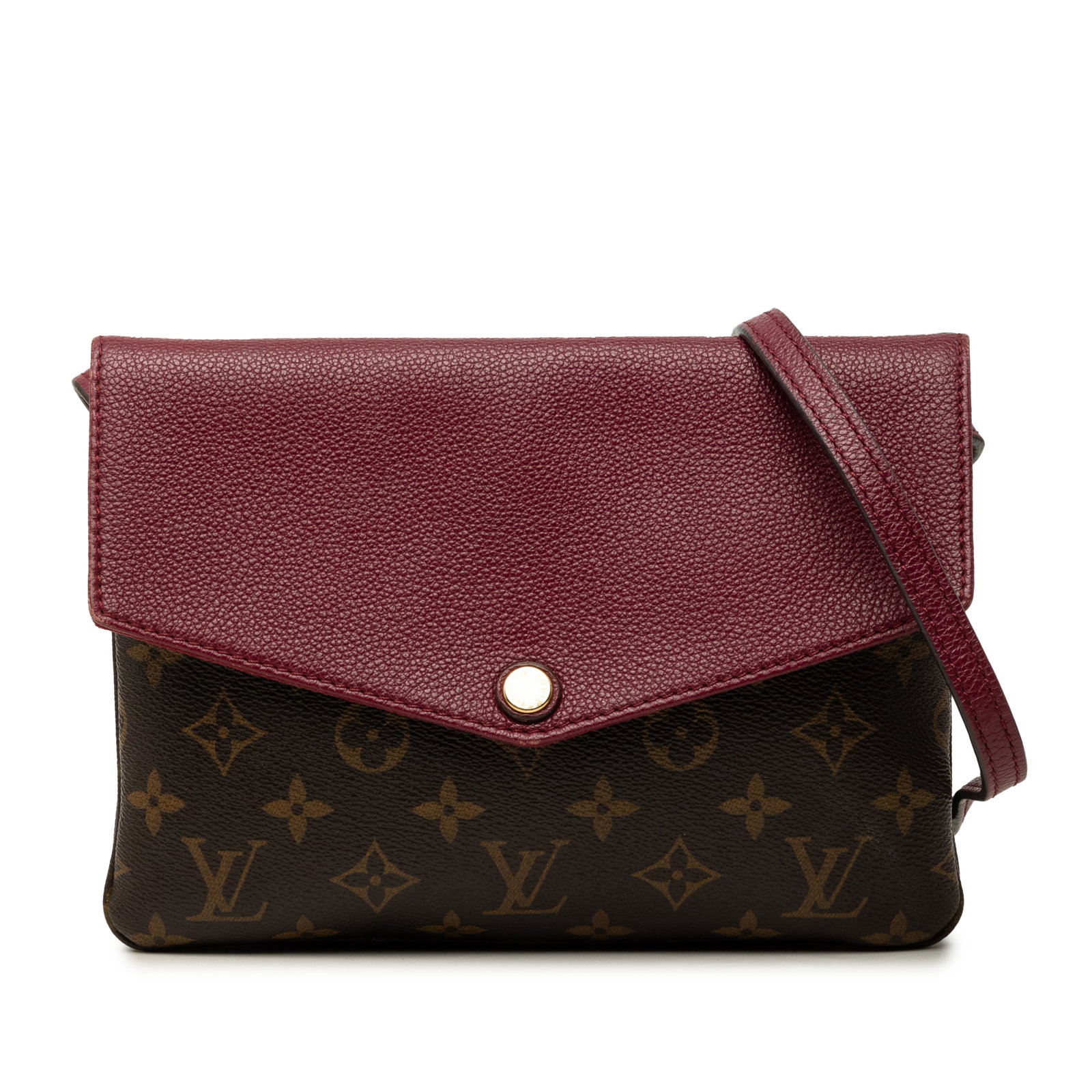Louis Vuitton Twinset Monogram Shoulder Bag Brown Canvas (1 of 7)