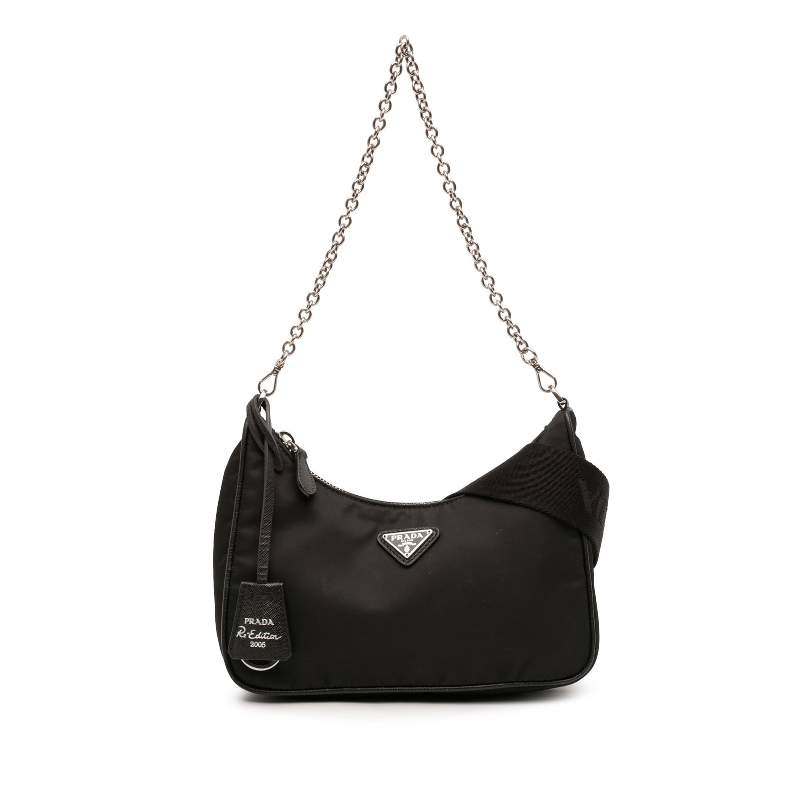 Prada Re-Edition 2005 Nylon Satchel with Chain Strap (1 of 7)