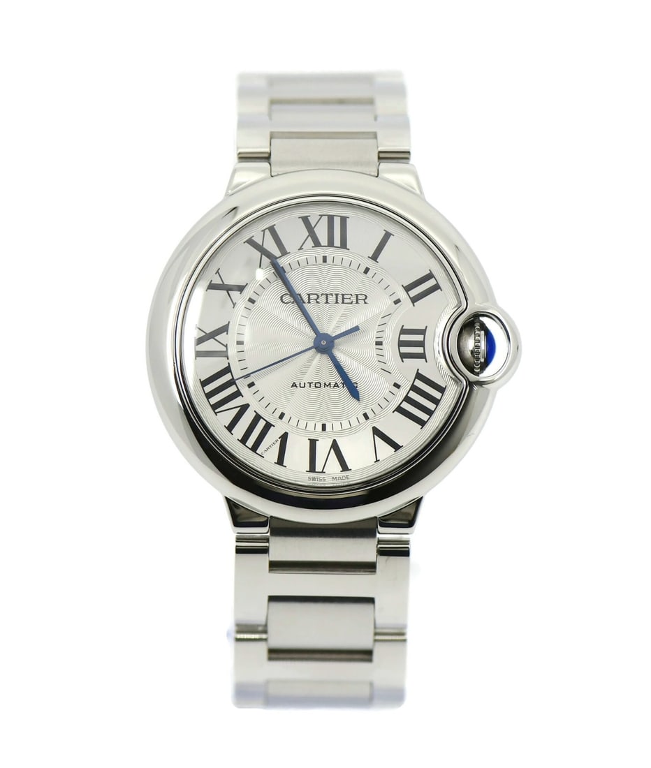 Cartier Ballon Bleu WSBB0048 Stainless Steel Automatic Wristwatch: Cartier Ballon Bleu WSBB0048 Stainless Steel Automatic Wristwatch Experience elegance and precision with the Cartier Ballon Bleu Stainless Steel Watch, model WSBB0048. This exquisite wristwatch featur