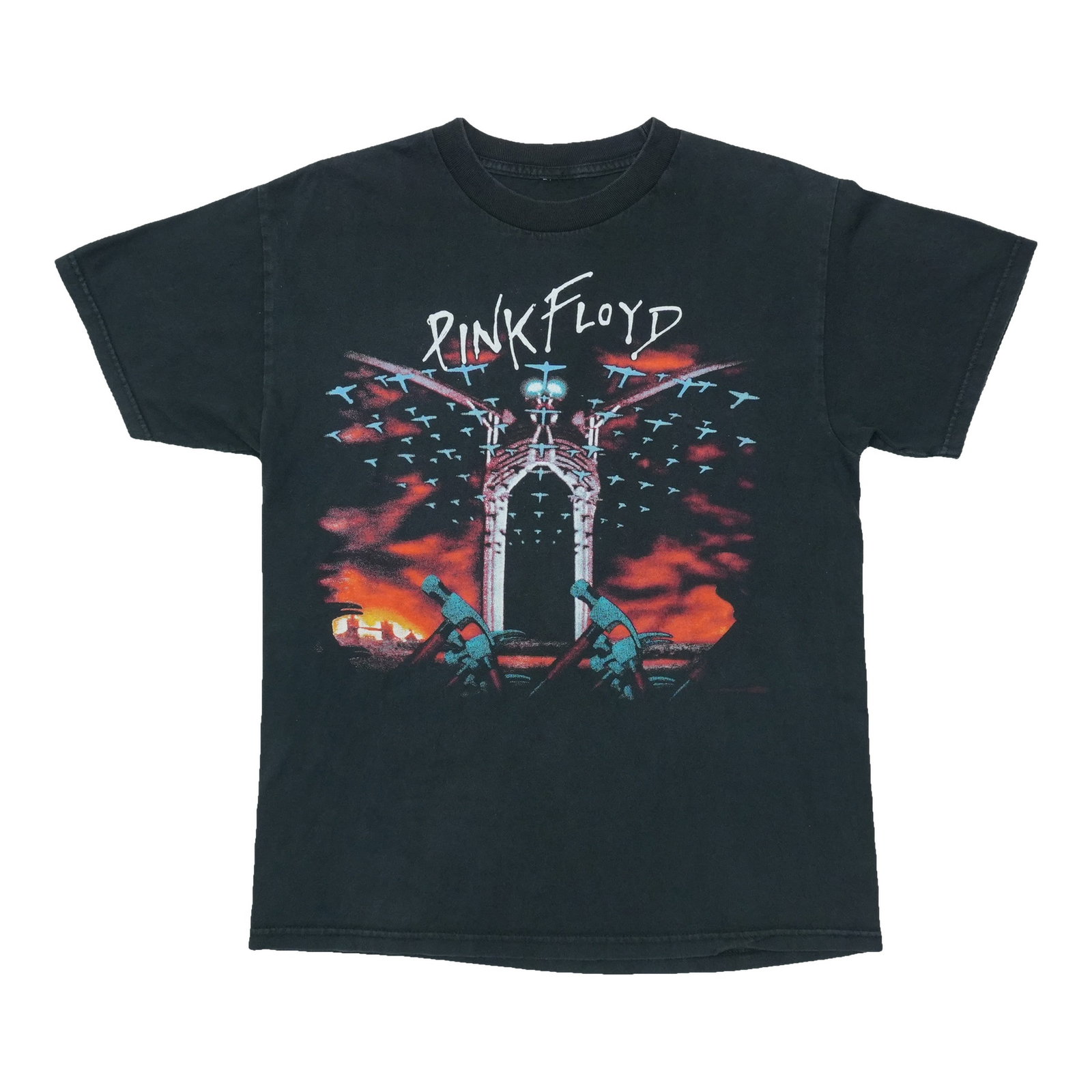 Black 1990s Pink Floyd The Wall cotton T-shirt (1 of 3)