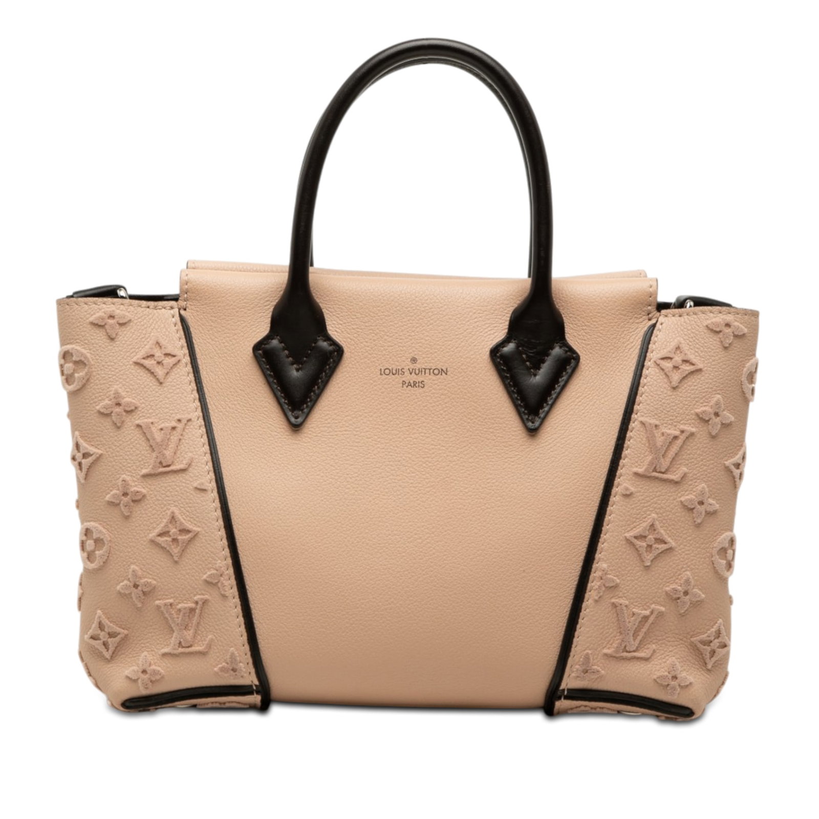 Louis Vuitton Veau Cachemire BB W Tote Brown Leather Bag: Louis Vuitton Veau Cachemire BB W Tote Brown Leather Bag Louis Vuitton Veau Cachemire W Tote BB in brown leather with suede trim. This tote features rolled leather top handles, an open top with magnet