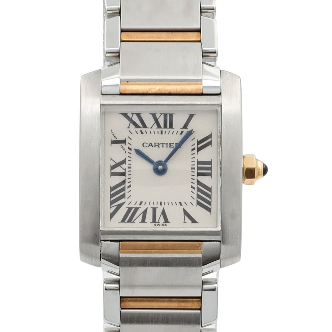 Cartier W51007Q4 Tank Francaise women's quartz wristwatch steel 18K yellow gold: Cartier W51007Q4 Tank Francaise women's quartz wristwatch steel 18K yellow gold Cartier Tank Francaise W51007Q4 women's quartz wristwatch in stainless steel and 18K yellow gold. This watch features a 
