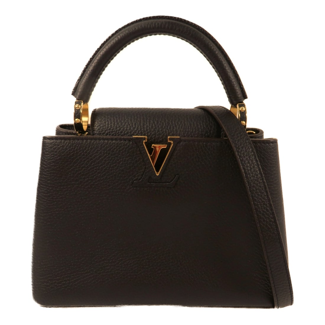 Louis Vuitton Capucines BB M24728 Black Calfskin 2 Way Shoulder Bag (1 of 14)
