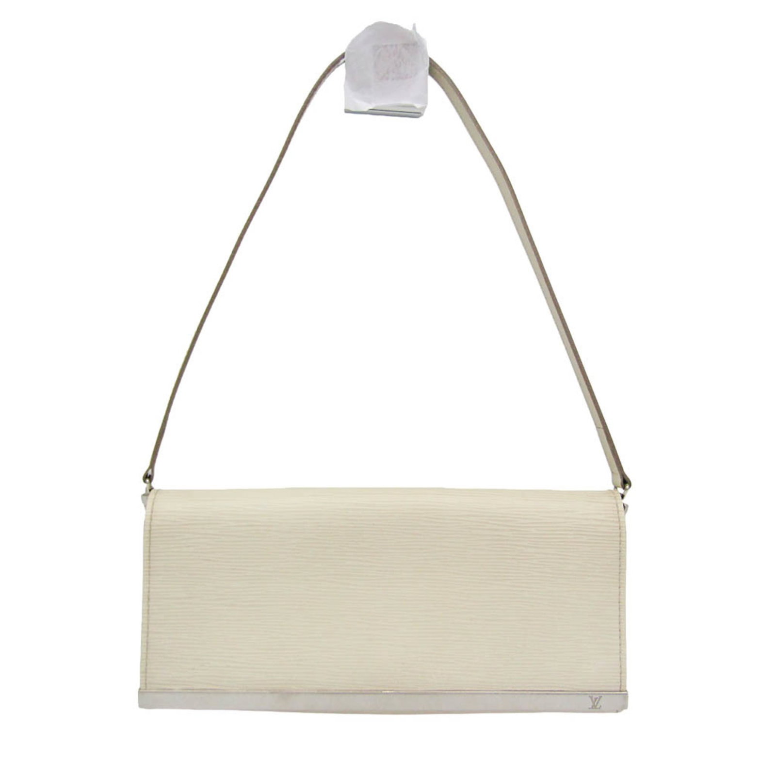 Louis Vuitton Sevigne Epi Leather Clutch Beige: Louis Vuitton Sevigne Epi Leather Clutch Beige Louis Vuitton Sevigne Clutch in beige leather, made in France. The item is noted as being in good condition, with light scratches, light marks, and light
