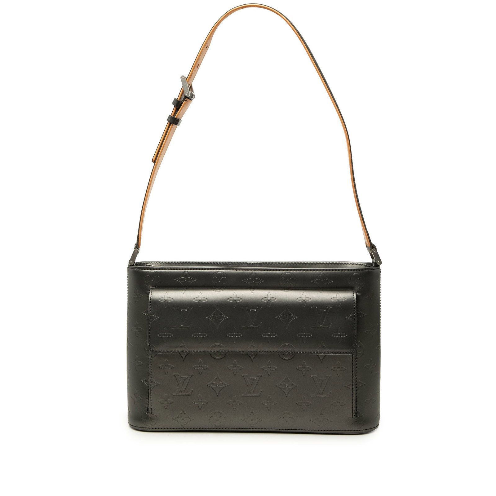 Louis Vuitton Alston Shoulder Bag Monogram Mat Leather Gray (1 of 6)