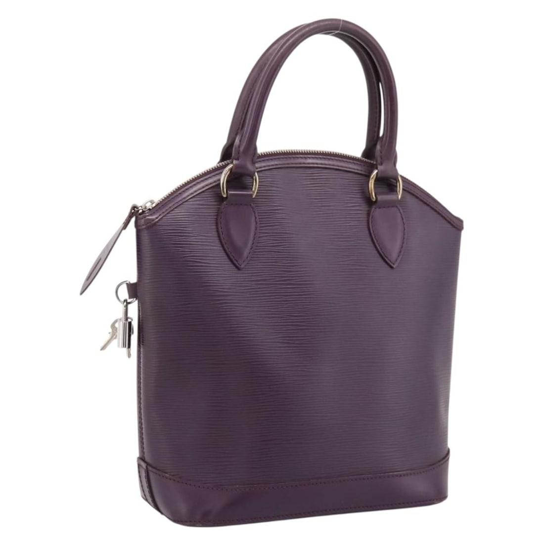 Louis Vuitton M4229K Lockit PM Epi Leather Handbag Cassis Purple: Louis Vuitton M4229K Lockit PM Epi Leather Handbag Cassis Purple Louis Vuitton Lockit PM handbag in purple Cassis Epi leather. This women's handbag includes a dust bag, padlock, and two keys. Conditio